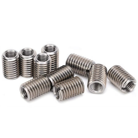 10pcs Stainless Steel Insert Nut Thread Repair Sleeve Conversion Reducer Nut